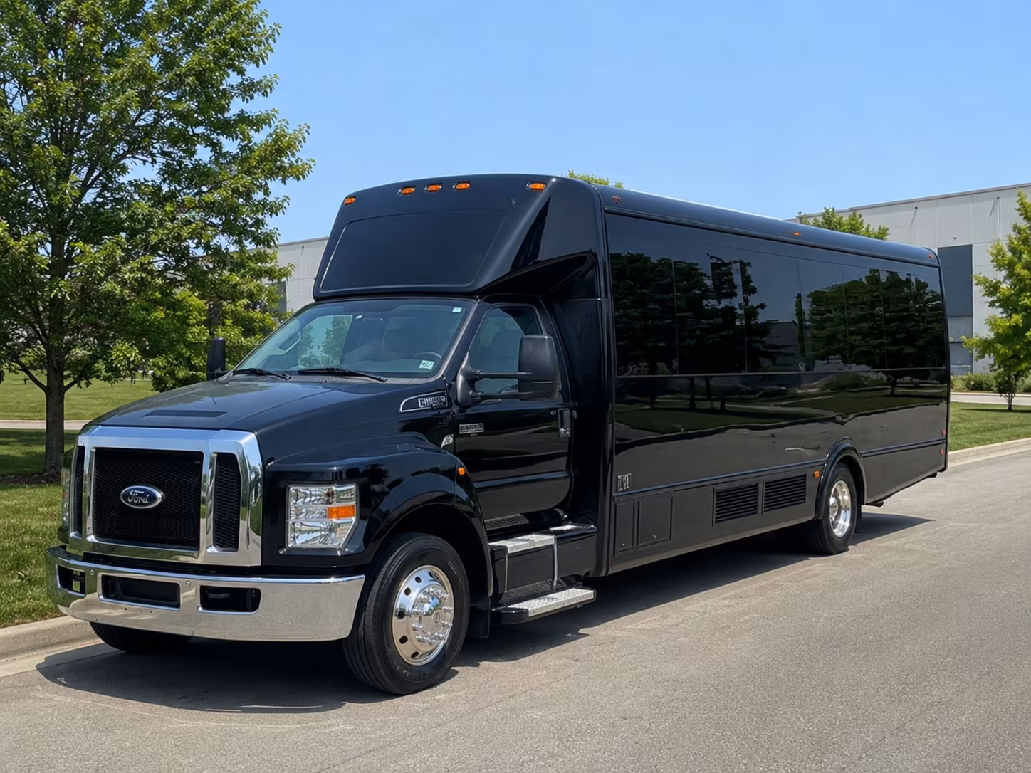 Passenger seating aboard a party bus rental serving College Station