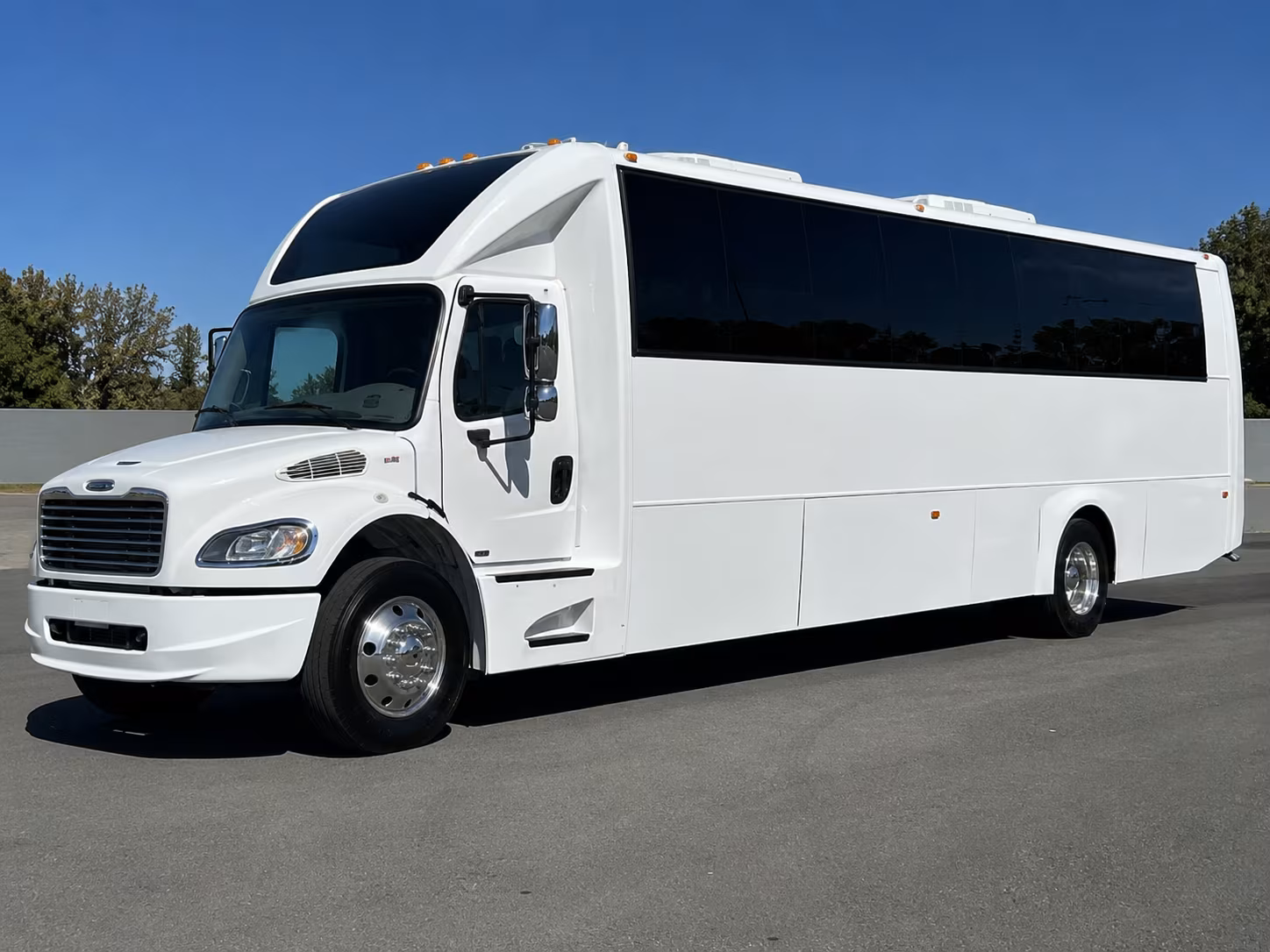 College Station Birthday, Sweet 16, & Quinceañera Transportation party bus exterior