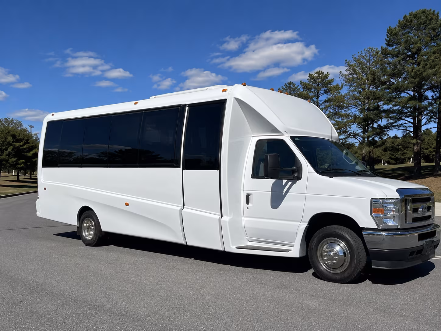 College Station Birthday, Sweet 16, & Quinceañera Transportation party bus exterior