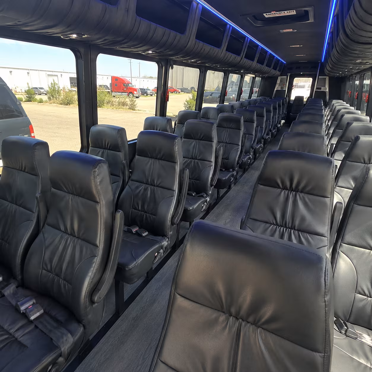 College Station Corporate Transportation party bus exterior