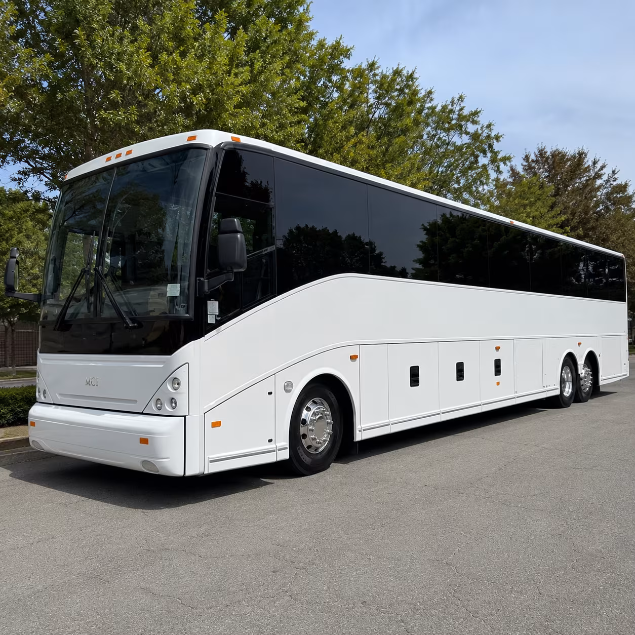 College Station Corporate Transportation party bus exterior