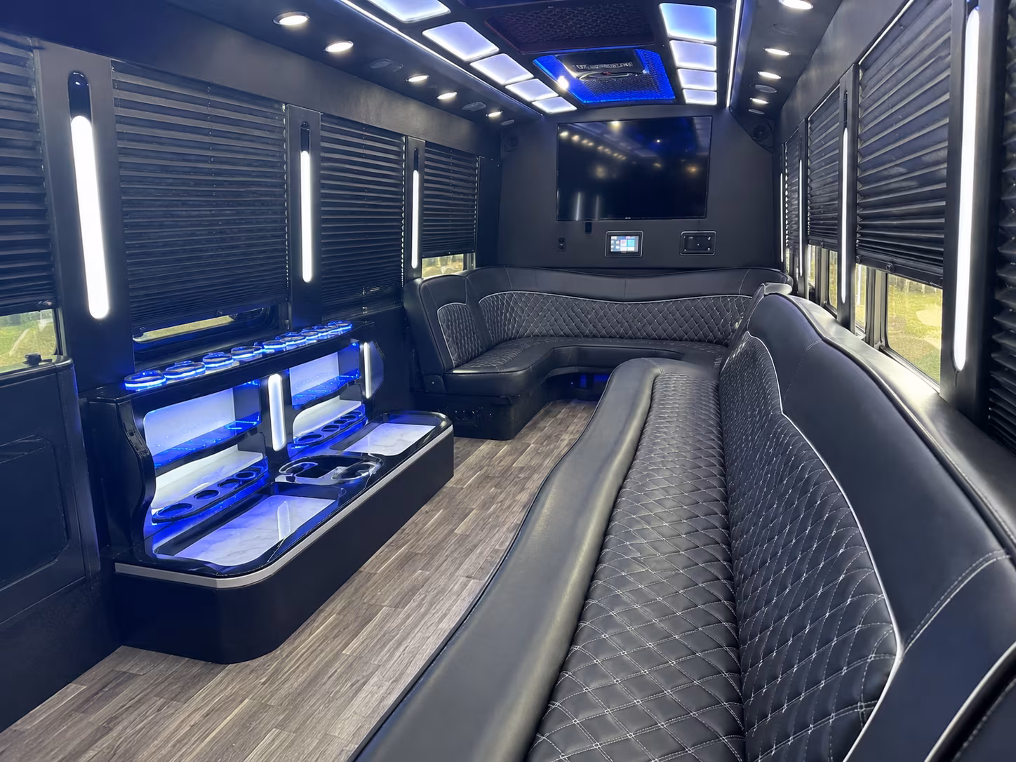 College Station Private Event Transportation party bus exterior