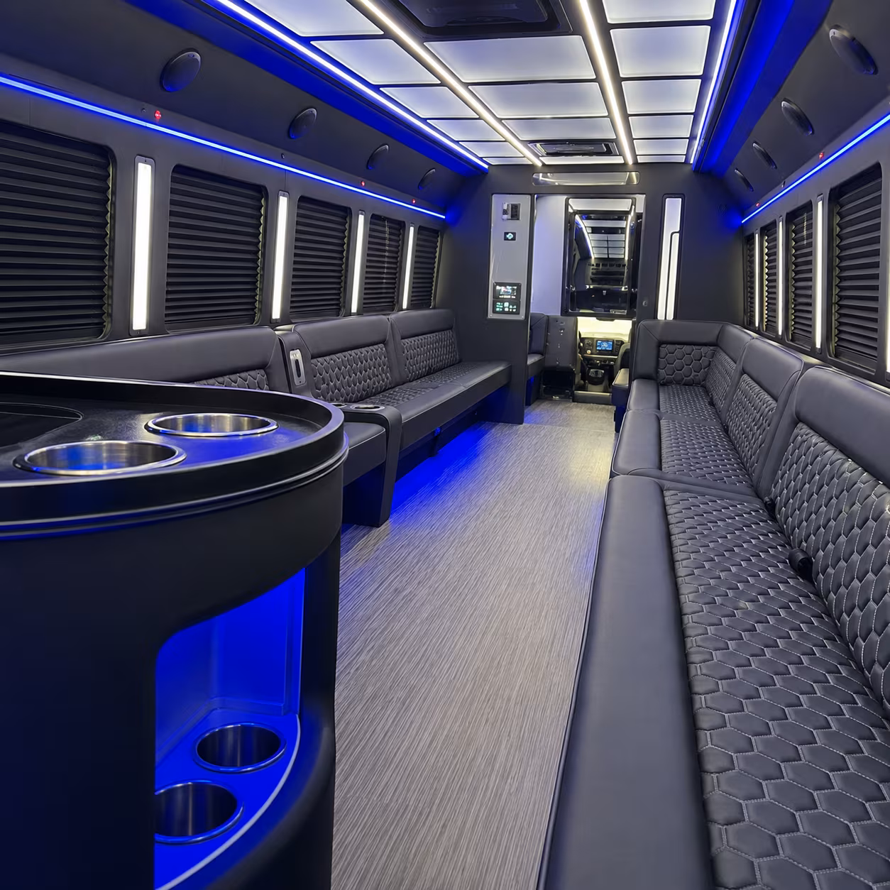 College Station Private Event Transportation party bus exterior