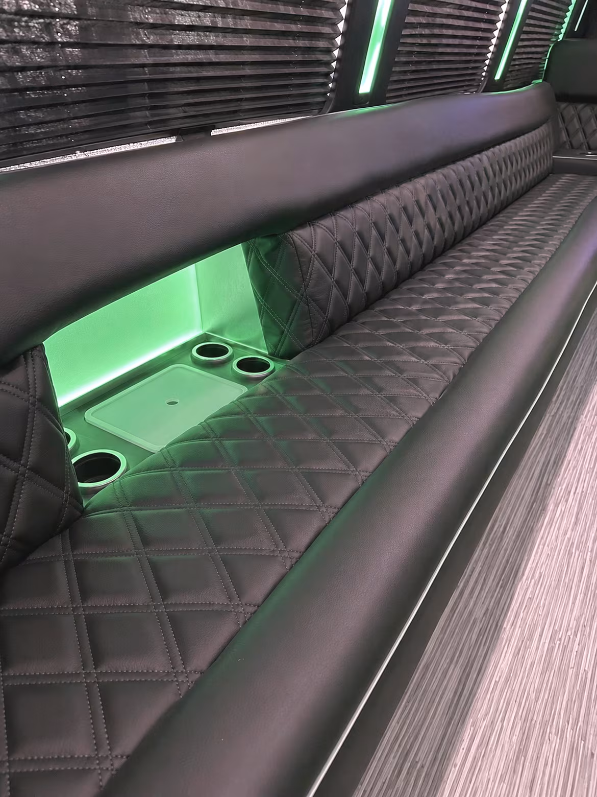 College Station Prom & Homecoming Transportation party bus interior