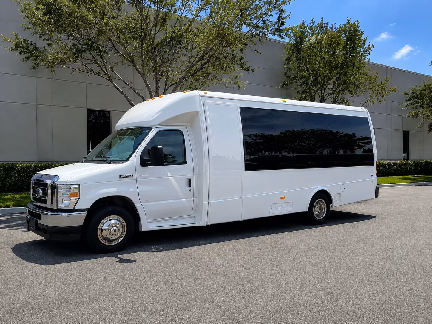 College Station School Event Transportation party bus exterior