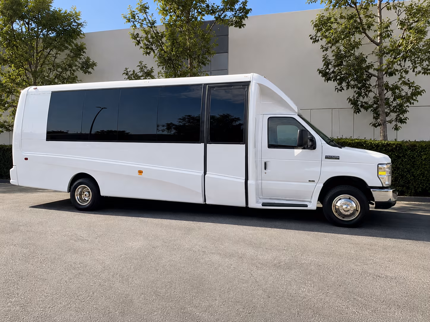College Station School Event Transportation party bus exterior
