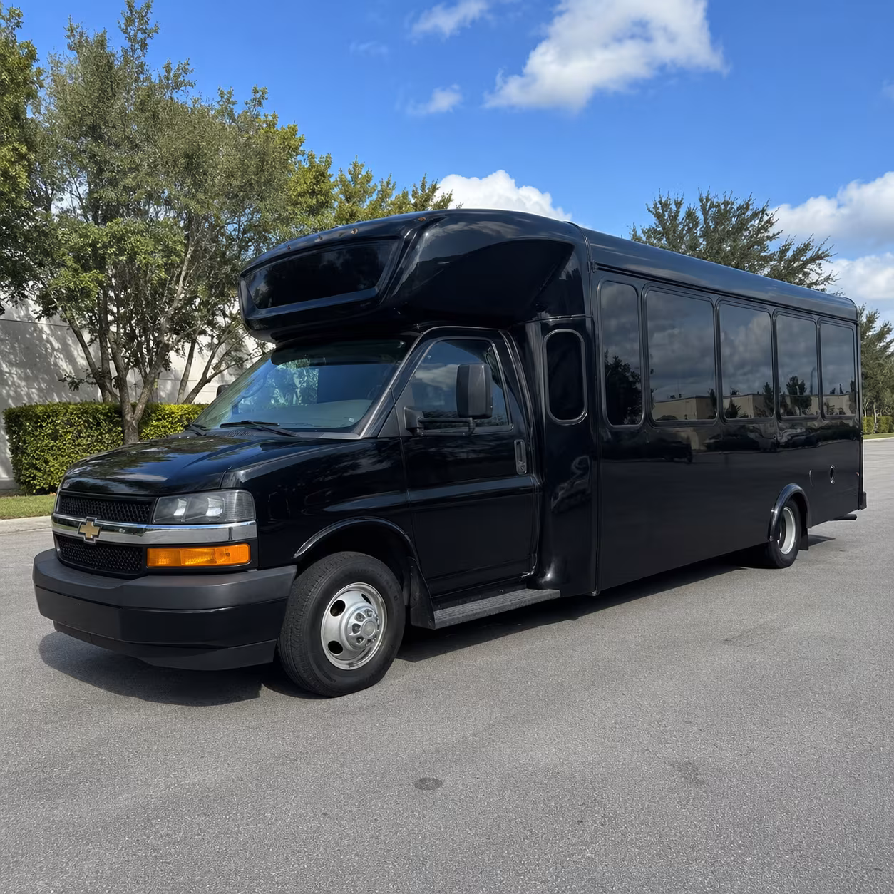 College Station Sporting Event Transportation party bus exterior