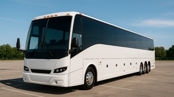 Exterior of Charter Bus Company College Station's 40 Passenger Charter Bus in College Station
