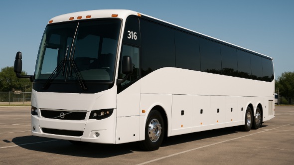 Exterior of Charter Bus Company Round Rock's 40 Passenger Party Bus in Round Rock