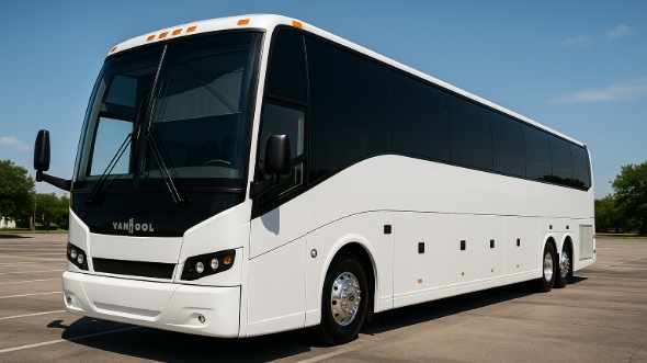 Exterior of Charter Bus Company College Station's 45 Passenger Charter Bus in College Station