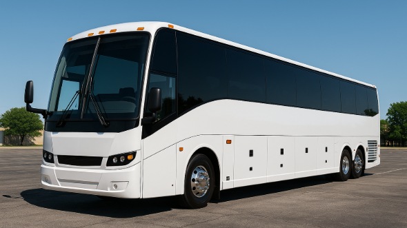 Exterior of Charter Bus Company Pearland's 50 Passenger Party Bus in Pearland