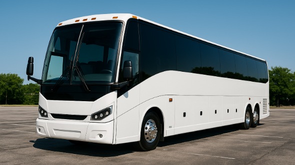 Exterior of Charter Bus Company College Station's 55 Passenger Charter Bus in College Station