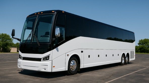 Exterior of Charter Bus Company College Station's ADA Charter Bus in College Station